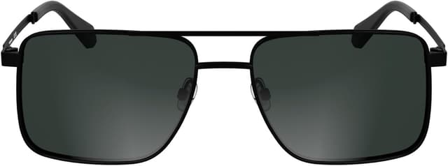 Detalle de Occhiali da sole da uomo Calvin Klein Jeans CKJ25201S in nero opaco con lenti grigie