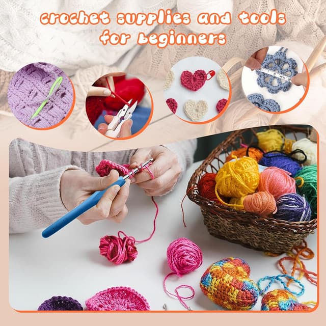 Thumbnail 5 de BCMRUN crochet hooks set 59 piece kit