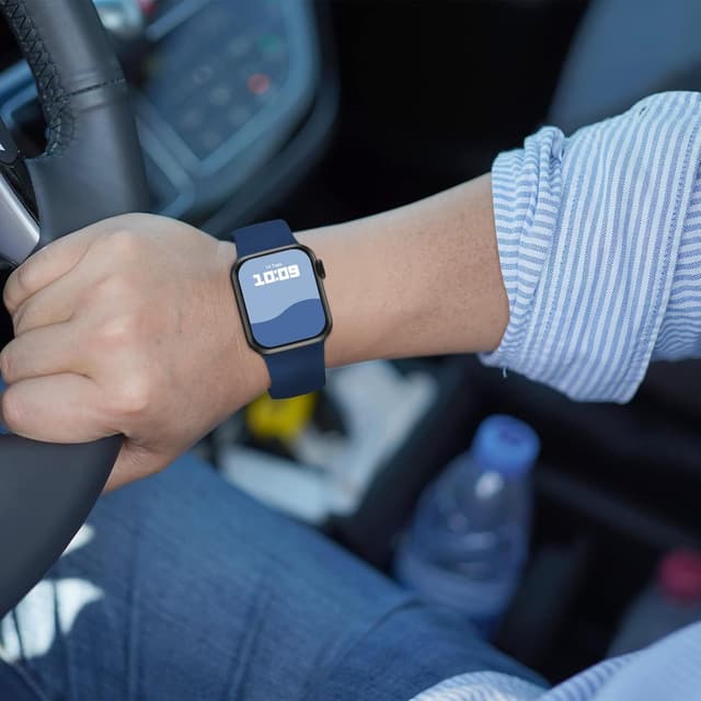 Detalle de Adepoy 2-Pack Soft Silicone Sport Straps for Apple Watch (various sizes, 38–49mm)