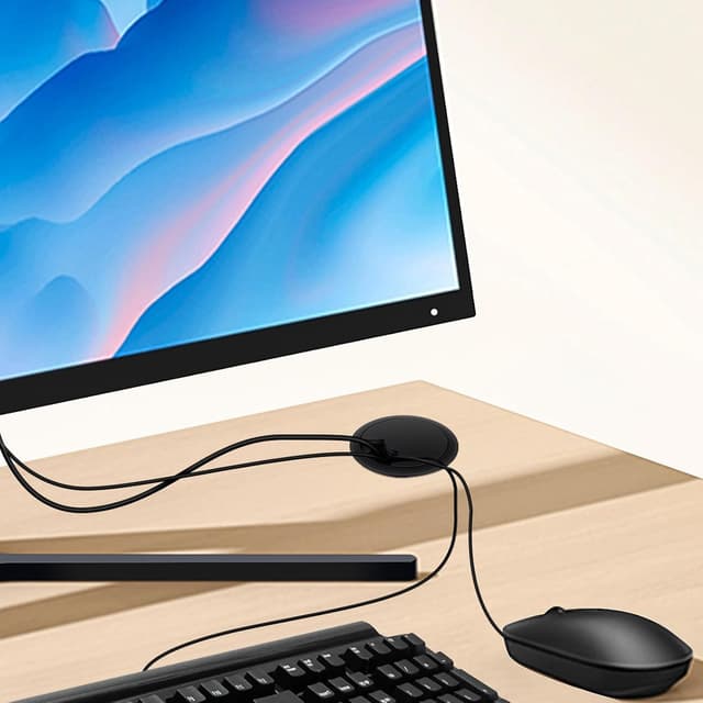 Thumbnail 6 de Yeepeo 10er Set Kabeldurchführung für Schreibtisch, 60 mm Kabeldurchlass (mit 60-mm Lochsäge) in Schwarz