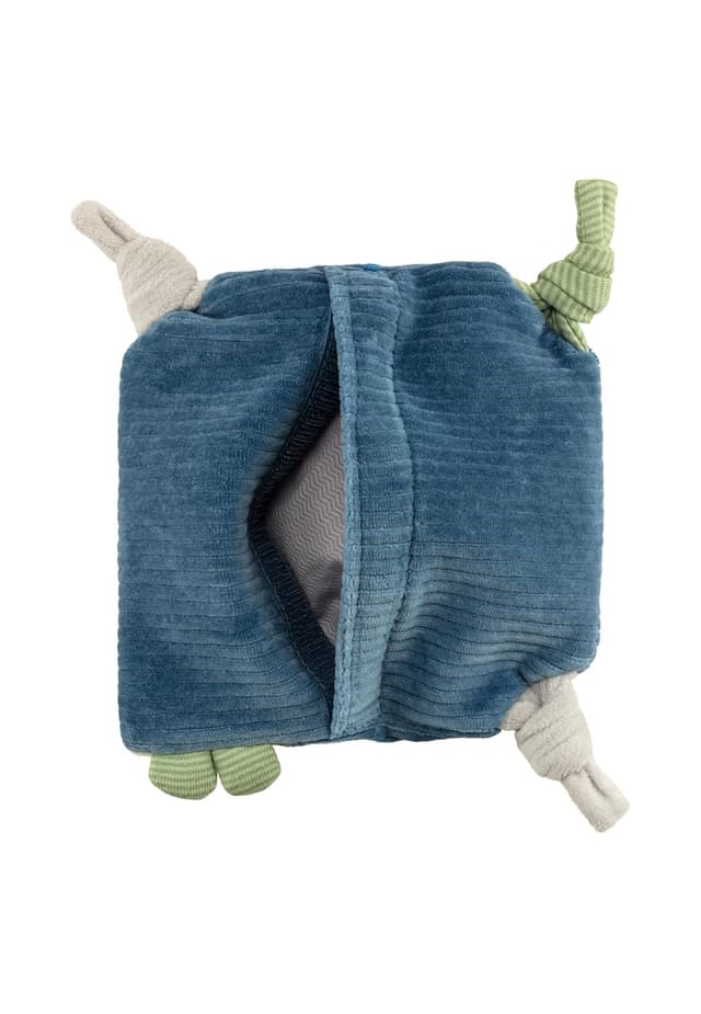 Detalle 2 de Sterntaler Wärmekissen Dino Rexi – Haferkissen als wohltuende Wärme für Baby und Kinder (mittelblau)