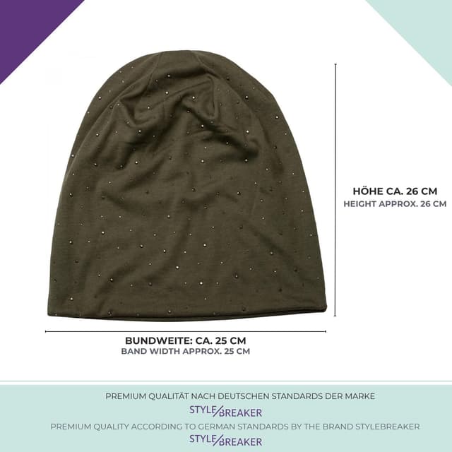 Detalle 2 de styleBREAKER 04024037 Gorro caído unisex 25 cm