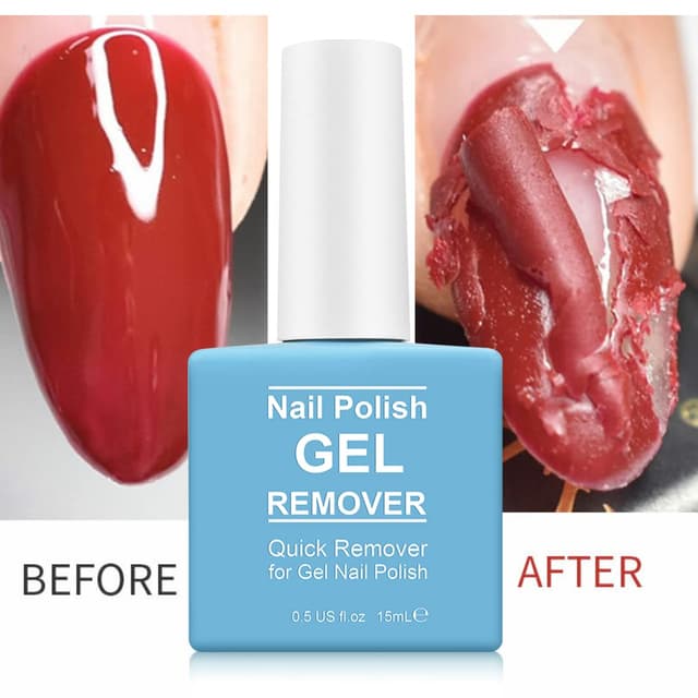 Detalle de 2 Pack Gel Nail Polish Remover (Magic Gel Polish Soak-Off) with Cuticle Pusher and Nail Scraper