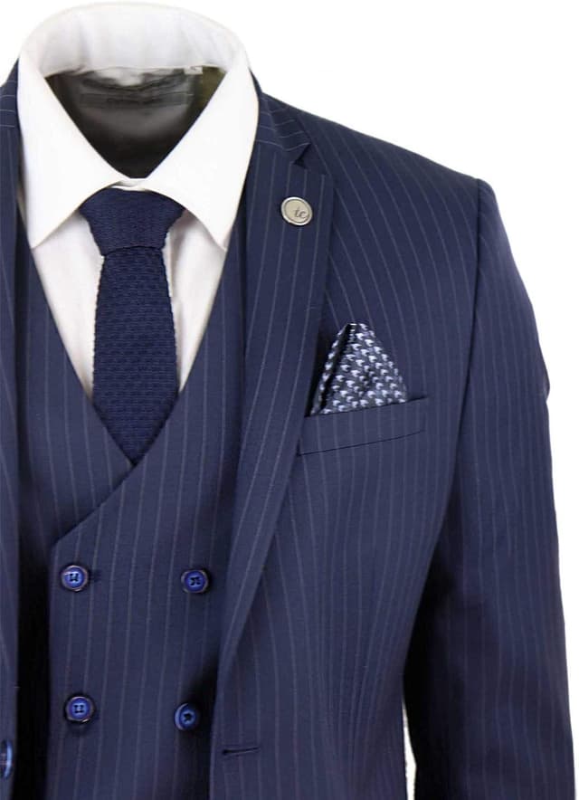 Thumbnail 4 de Mens 3 Piece Suit Gatsby Tailored Fit 38