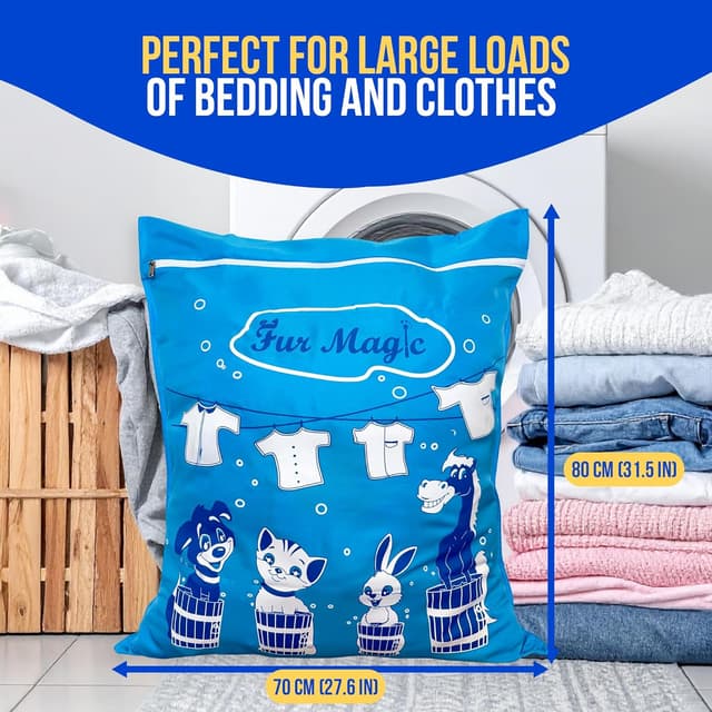 Detalle 2 de Fur Magic pet laundry hair catcher bag (large, reusable, limited edition)