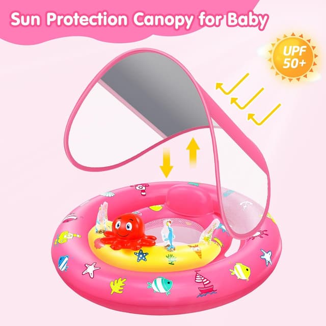Thumbnail 1 de Joyful Baby Pool Float with Canopy