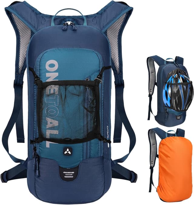 Detalle de LOCAL LION Sac à Dos Vélo 6L : petit sac de randonnée, VTT et moto, avec housse de pluie