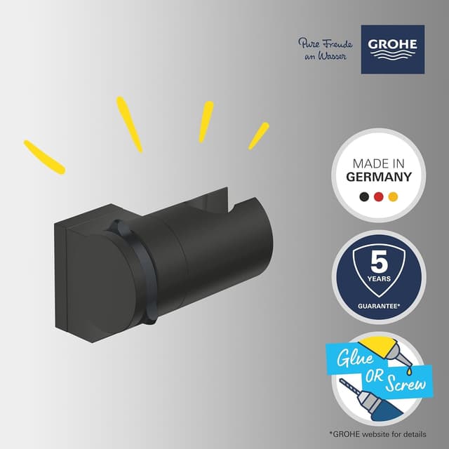 Thumbnail 1 de GROHE Vitalio Universal Quickfix 🚿 Soporte Mural Regulable, Negro Mate
