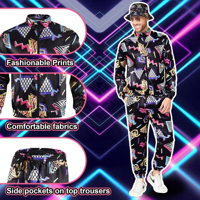 Thumbnail 2 de Xerteam 80s 90s Fancy Dress 6 Accessories