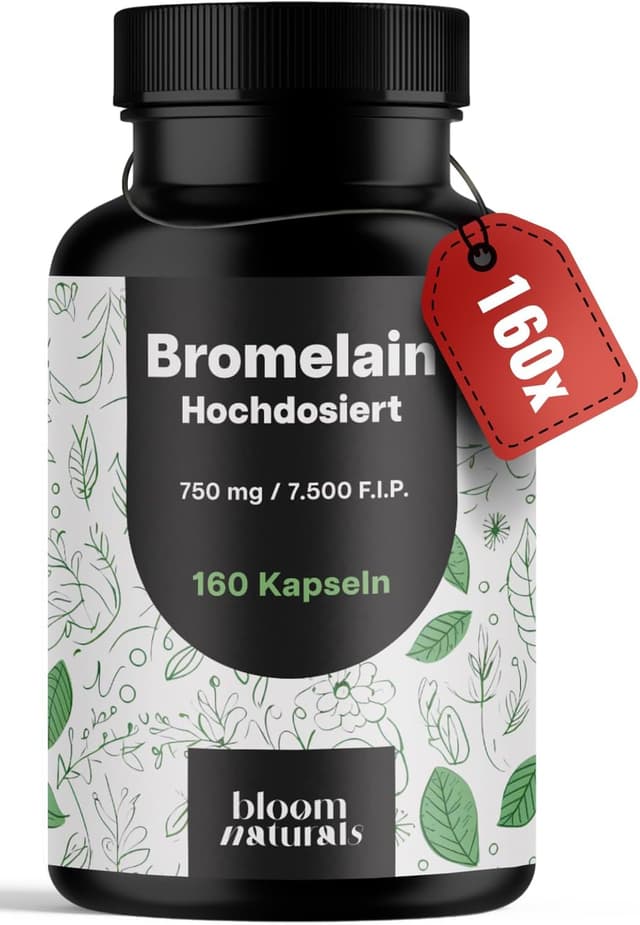 Detalle de Bromelain Kapseln 750 mg 7500 F.I.P.