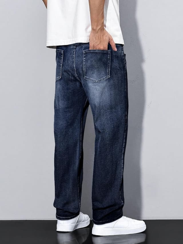 Detalle 2 de JMIERR Baggy Jeans für Herren mit Stretch
