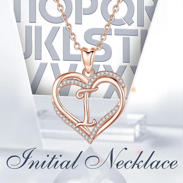 Thumbnail 6 de INFUSEU collana con lettera A in cuore 20 pollici