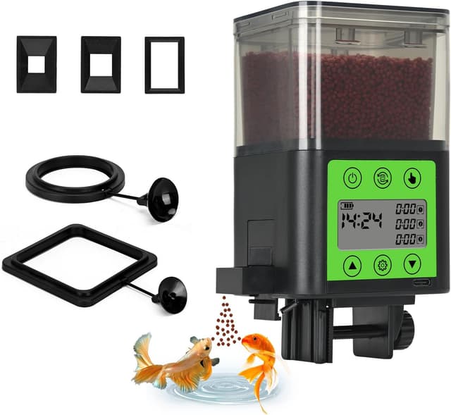 Imagen de Lychee Automatic Fish Feeder 320 ml 🐟 en OfertitasTOP