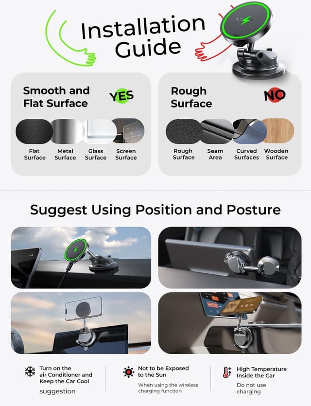 Thumbnail 6 de LISEN Qi2.2 25W MagSafe Car Charger