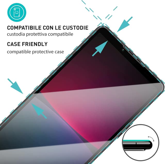 Detalle de smartect Vetro Temperato per Sony Xperia 10 IV (3 pezzi, Clear) con durezza 9H e installazione senza bolle
