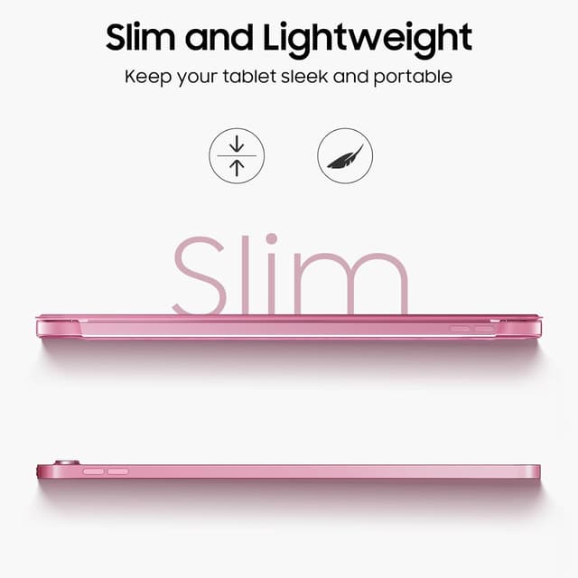 Detalle de FINTIE Schutzhülle für iPad 11. Generation (2025) & iPad 10. Generation (2022) – ultradünnes Case Cover in Glitzer Pink