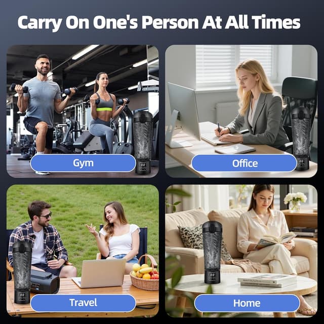 Thumbnail 6 de RUIHANDA Electric Protein Shaker Bottle 700ml (BPA-free) with USB-C Rechargeable Mixer