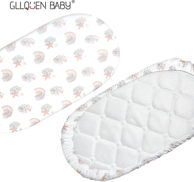 Thumbnail 4 de GLLQUEN BABY Moses Basket Sheets 81x41cm