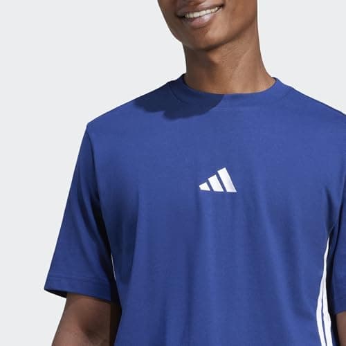 Detalle de adidas Hombre Essential Camiseta Jersey con Tres Rayas 🟦