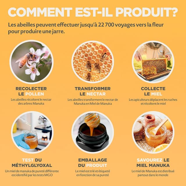 Thumbnail 6 de NaturalePiù Miel de Manuka 800+ MGO, 500g – Brut et Bio de Nouvelle-Zélande