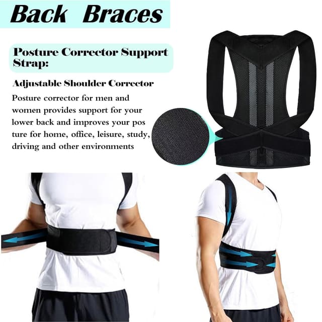 Detalle 2 de Posture correction belt for men and women with breathable adjustable shoulder straps