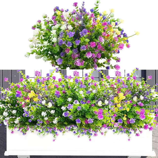 Imagen de LuckyCao Künstliche Blumen 9 Bündel en OfertitasTOP