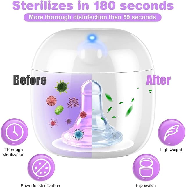 Thumbnail 2 de Portable Dummy Steriliser 3 mins UV-C Sanitizer Box