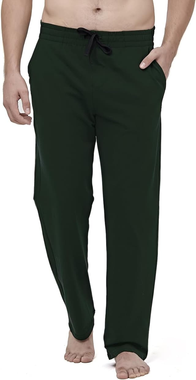 Detalle 2 de HMIYA Herren Jogginghose aus Baumwolle mit Elasthan – Sweathose mit Taschen, atmungsaktiv