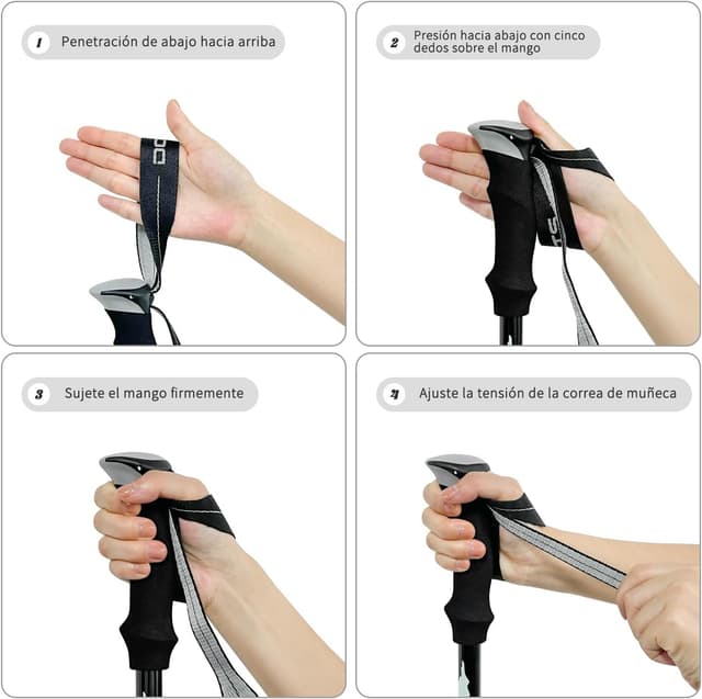 Thumbnail 6 de DOBESTS Bastones de Senderismo plegables 110 130 cm