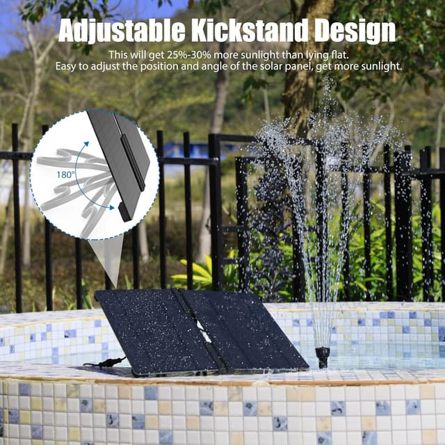 Detalle 2 de AISITIN Solar Springbrunnen 20 W DIY