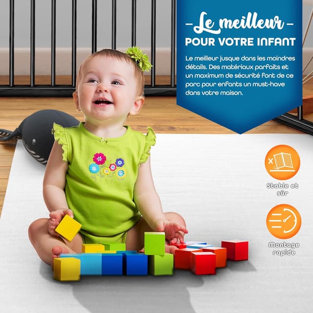 Thumbnail 6 de KIDUKU Barrière parc bébé XXL 7,2 m