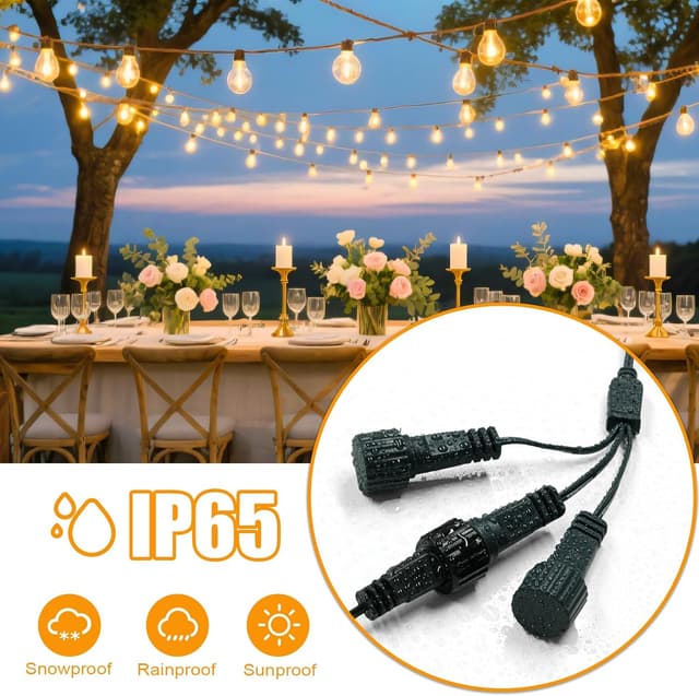 Detalle de Christmas lights 10M splitter cable