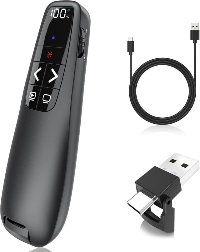Detalle de USB-C Präsentationsfernbedienung mit 100 ft