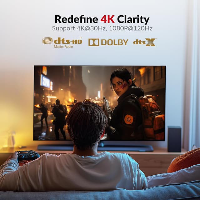 Detalle 2 de AV Access Extender HDMI KVM 4K con controllo USB over Cat5e/6 fino a 120 m e supporto 1080P@120Hz