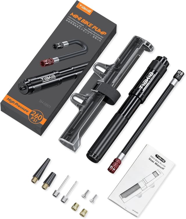 Thumbnail 6 de Tiakia Fahrradpumpe Mini 260 PSI Handpumpe