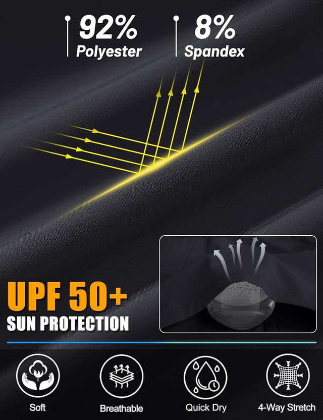 Detalle 2 de MAGCOMSEN Women’s 5" Hiking Shorts with UPF 50+ Quick-Dry, Water-Repellent Finish, and Pockets