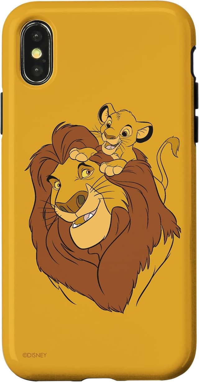 Detalle 2 de Custodia iPhone 14 Il Re Leone Simba e Mufasa