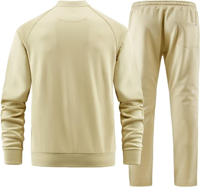 Detalle 2 de W JIANWANG Herren Trainingsanzug Set mit Reißverschluss