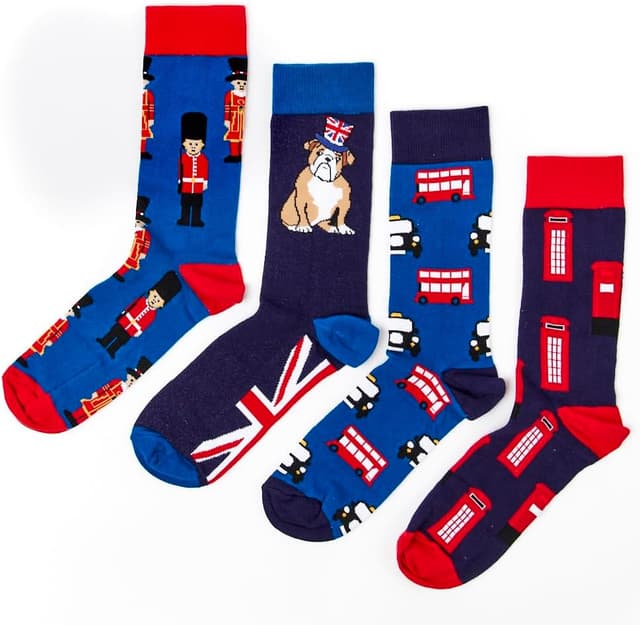 Detalle 2 de London Bus Socks Gift Set 4 Pairs