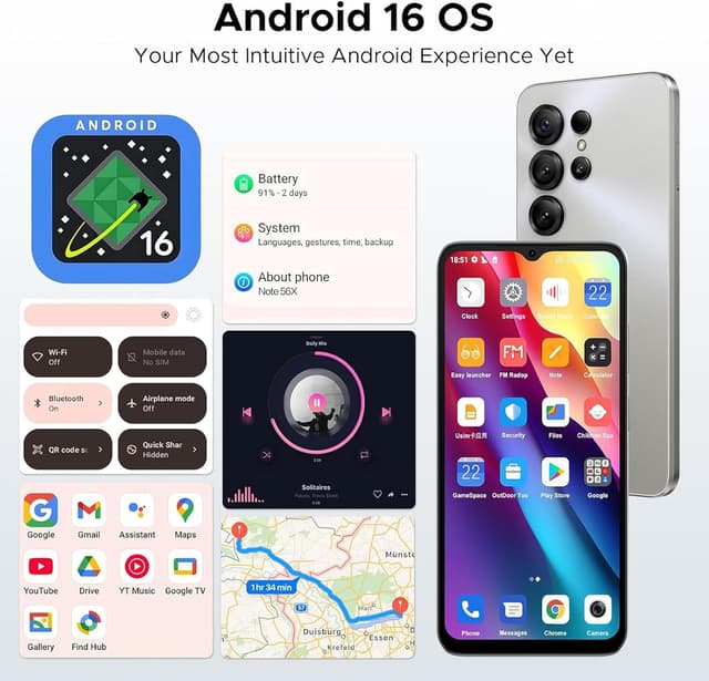 Thumbnail 2 de DOOGEE Note 56X 6.56" HD+ 90Hz smartphone