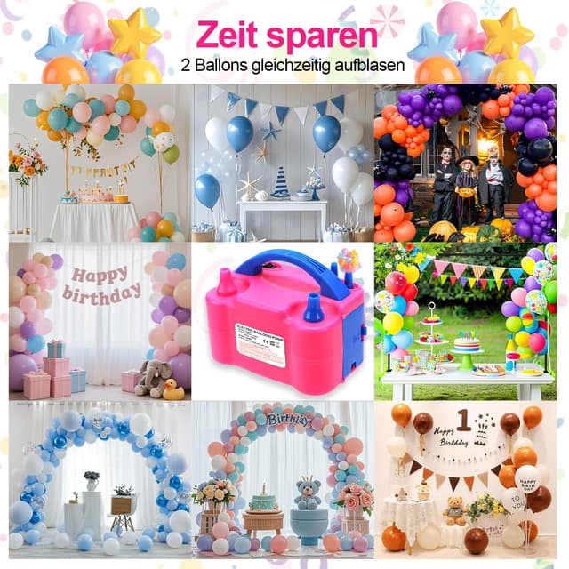 Detalle 2 de BXBHU Luftballonpumpe 600 W elektrisch