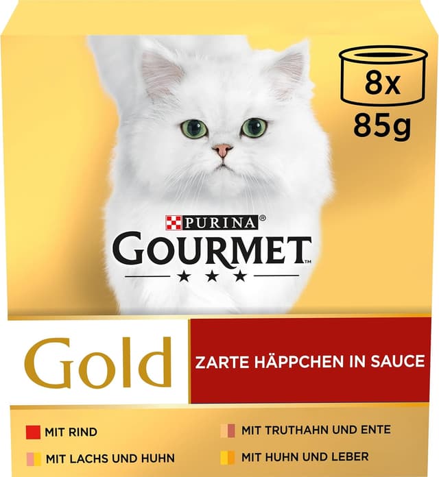 Thumbnail 5 de Gourmet Gold Zarte Häppchen Katzenfutter 85 g 🐱