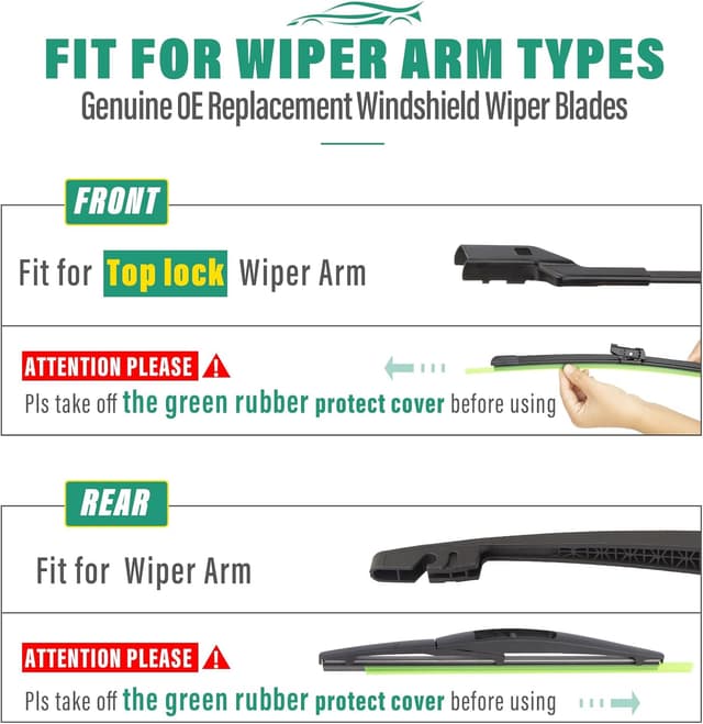 Thumbnail 6 de 24/19/10 in Wiper Blade Set for Honda CR-V 2023-2025