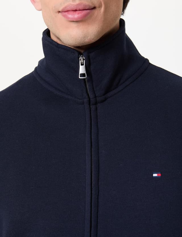 Detalle 2 de Tommy Hilfiger Men’s Essential Fleece Stand Collar Zip-Through Sweatshirt (MW0MW41759)