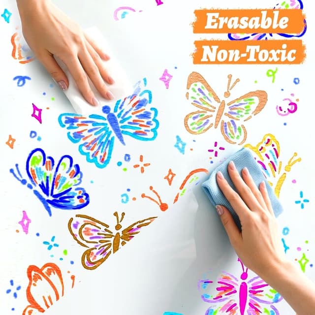 Detalle 2 de WINSONS Whiteboard & Chalk Pens (6mm bold tip) – 16 vibrant erasable colours