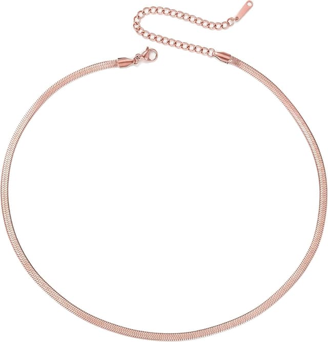 Detalle de BONNYBIRD BonnySnake collana donna in acciaio chirurgico 316L multifilo placcato in argento, oro e oro rosa