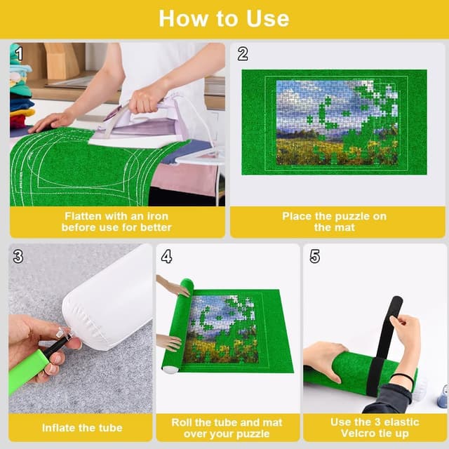 Detalle de Ainiv Puzzle Roll mat, felt storage 1500 pcs