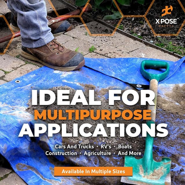 Thumbnail 6 de Xpose Safety Multipurpose Poly Tarp 5 x 7 5 mil