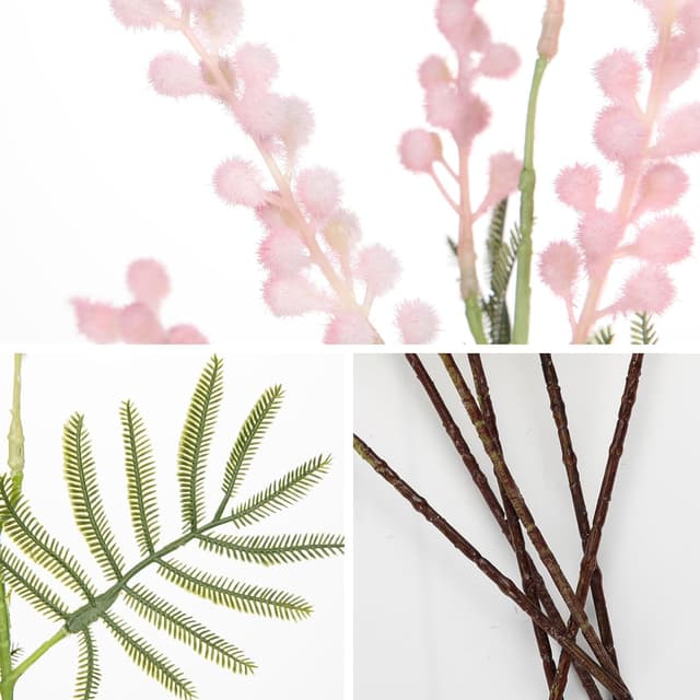 Thumbnail 6 de Oairse 6PCS Artificial Flowers 42cm Pink