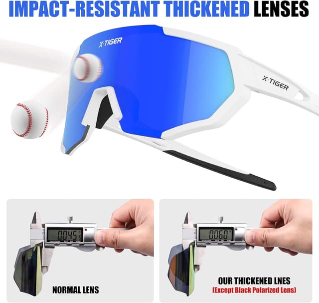 Thumbnail 3 de X-TIGER Fahrradbrille mit 5 WechselglĂ€sern đ